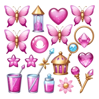 pink fairy girly aestetic items sticker