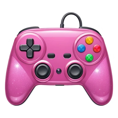 glitter pink control game sticker