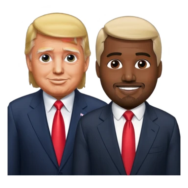 
Donald Trump but his face Kanye West sticker