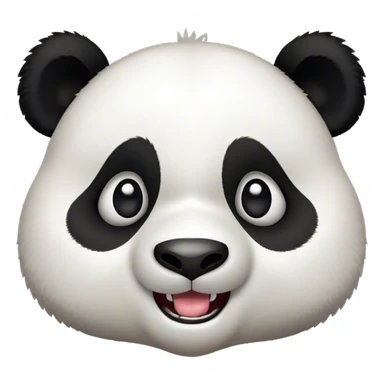 Cinematic Comical Panda Portrait Emoji, Head tilted dramatically with an exaggeratedly amused expression, featuring a striking black and white Fur with a quirky, playful expression and wide, expressive eyes filled with humorous disbelief, Simplified yet hilariously expressive features, highly detailed, glowing with a slightly sassy glow, high shine, dramatic yet playful, stylized with an air of cheeky charm, bright and endearing, soft glowing outline, capturing the essence of a spirited and over-the-top panda, so meme-worthy it feels like it could roll its eyes into internet fame instantly! sticker