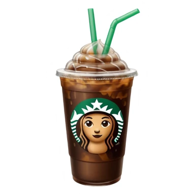 Iced Starbucks coffee sticker