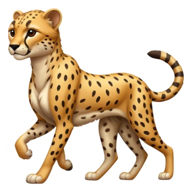 fast aggressive running sheetah  sticker