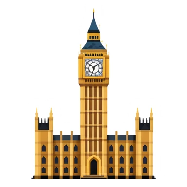 pixelated big ben sticker