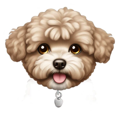 Cocoa colored maltipoo sticker
