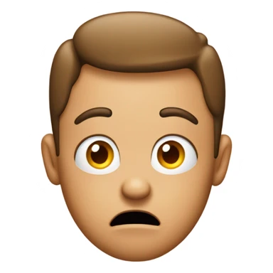 Confused face with red question marks around face sticker