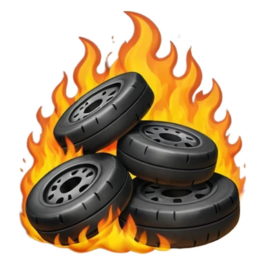 Lastik yakma sticker