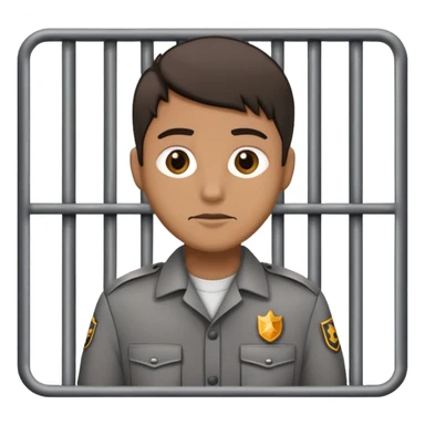 Criminal wearing Jail Uniform sticker