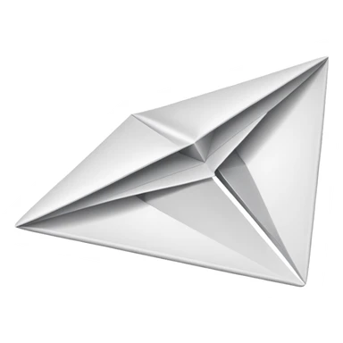 white paper airplane flying sticker