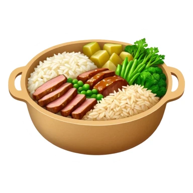 Retangular bowl made of kraft paper, 
The lunch box should be the most similar to this real one..
https://i.postimg.cc/FKcHz1tk/Screenshot-2025-11-11-alle-16-06-29.png

Can get more images of the bowl https://www.instagram.com/chefaporterbr/
Put inside food, like rice, green vegetables and meat. sticker