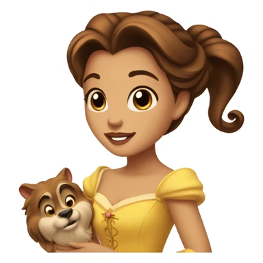 beauty and the beast belle sticker