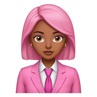 beautiful latina sales rep in pink suit sticker