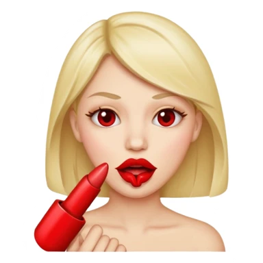 una boca mordiendo un dedo sticker