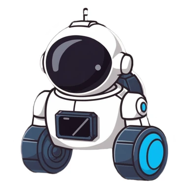 Stealth robot with cloaking panels and low profile sticker