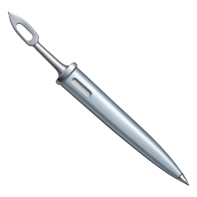 A silver scalpel  sticker