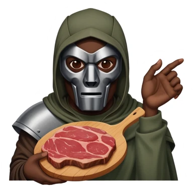 MF DOOM with meat  sticker
