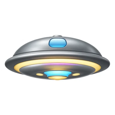 classic flying saucer sticker