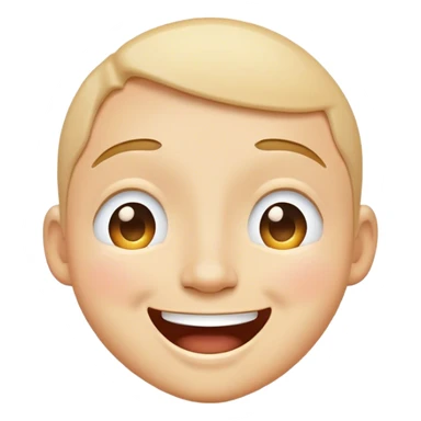 Super happy face with cheers of joy streaming down sticker