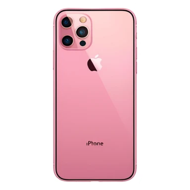 Create me a pink iPhone 17 pro image with the screen in a straight position. png. With one phone not too and it needs to show the front side screen! sticker