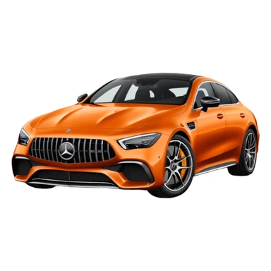 Mercedes amg gt 63 orange colour sticker