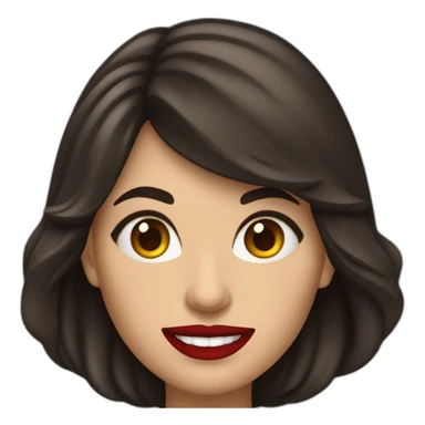 femme brune déguisée en dracula avec corps sticker