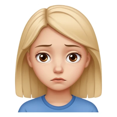 teenage gorl having disappointment about her idol - sadness from unfulfilled hopes or expectations sticker