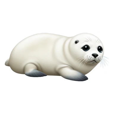 fat harp seal sticker