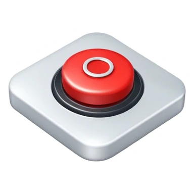red button is pressed sticker