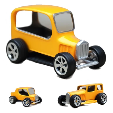 Hot wheels Pedal Champs. Pedal car 1/10 city cab. hot rod  sticker