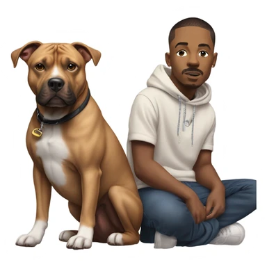 Dog with central cee  sticker