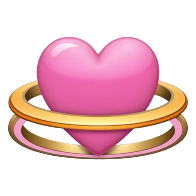 pink hearts saturn  sticker