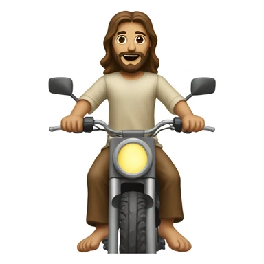 Jesus on a dirtbike sticker