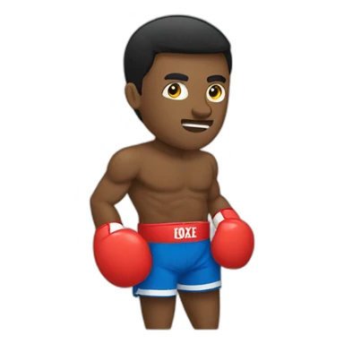 Combat de boxe sticker