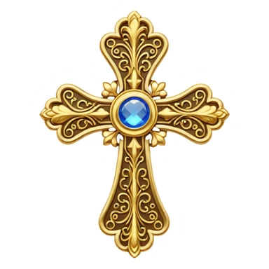 Eastern Orthodox cross. Transparent bakgrund. sticker