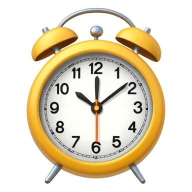digital alarm clock set to 11 AM sticker