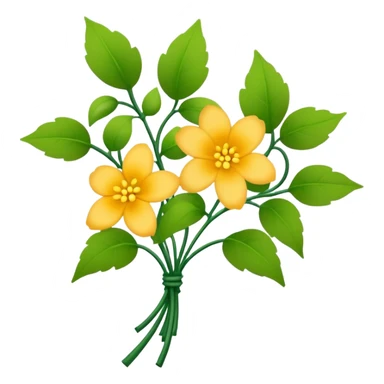 big bouquet Sandpaper Vine, stem, leaf sticker