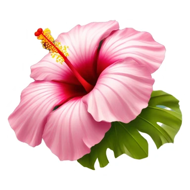 Hibiscus flower at the beach  sticker