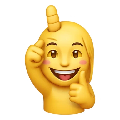 emoji laughing with middle finger sticker