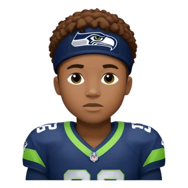 do an emoji of Seattle Seahawks' wide receiver Jaxon Smith-Njigba sticker