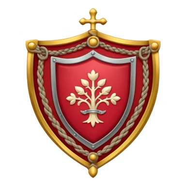 brasão sangrando medieval rosa de sangue vermelha sticker