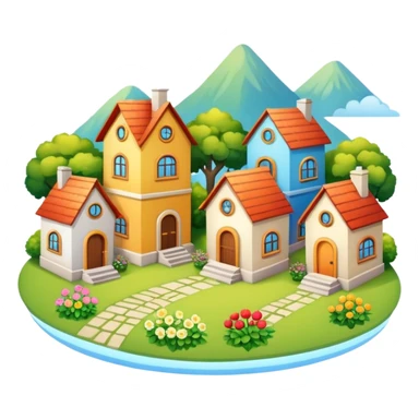 monton de 10 casas  sticker
