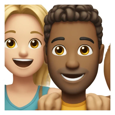 happy moment between friends sticker