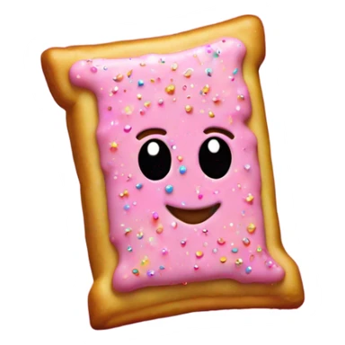 Pink poptart with glitter  sticker
