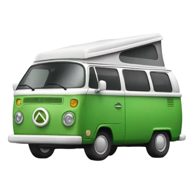 Green campervan sticker