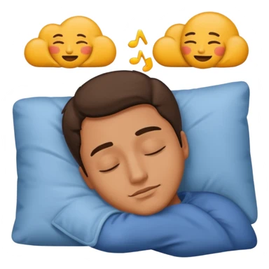 nap time laying down man with z emoji sticker