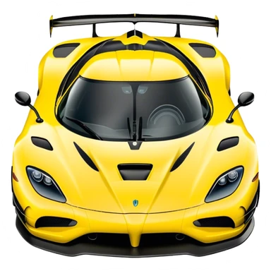 Koenigsegg Agera RS - Koenigsegg (Model Year: 2020) (Iconic colour: Yellow) sticker
