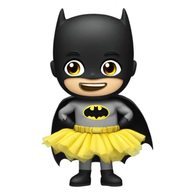 Batman sucking a banana in a tutu sticker