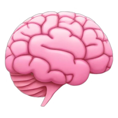 pink brain with a bandaid sticker