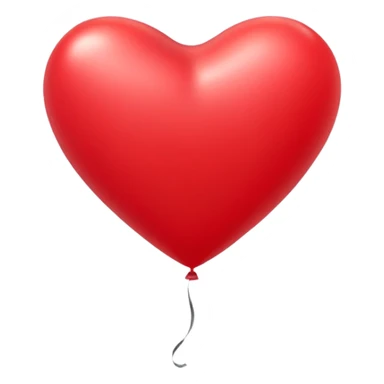 A aerostatic ballon in form of heart  sticker