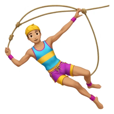 Acrobat – Slim performer mid-flip or balancing on rope sticker