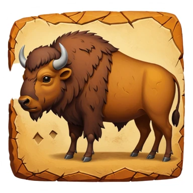 stone age cave art sticker